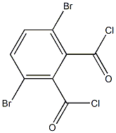 3,6-Dibromophthalic acid dichloride Struktur