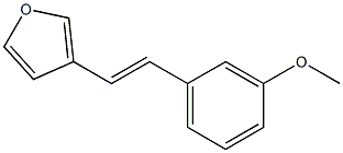 3-(3-Methoxystyryl)furan Struktur