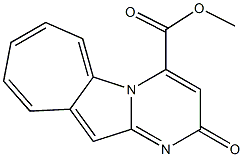 2-Oxo-2H-cyclohepta[4,5]pyrrolo[1,2-a]pyrimidine-4-carboxylic acid methyl ester Struktur