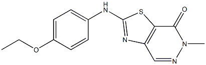 2-(4-Ethoxyphenylamino)-6-methylthiazolo[4,5-d]pyridazin-7(6H)-one Struktur