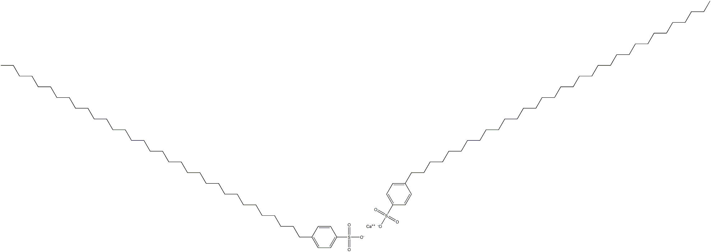 Bis[4-(tritriacontan-1-yl)benzenesulfonic acid]calcium salt Struktur