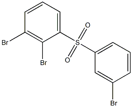 2,3-Dibromophenyl 3-bromophenyl sulfone Struktur