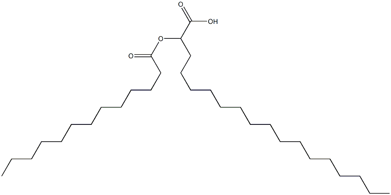 2-Tridecanoyloxyoctadecanoic acid Struktur