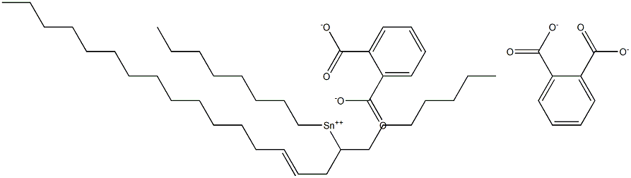 Bis[phthalic acid 1-(2-hexadecenyl)]dioctyltin(IV) salt Struktur