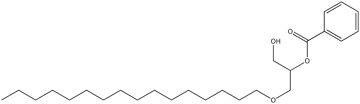 3-O-Hexadecyl-L-glycerol 2-benzoate Struktur