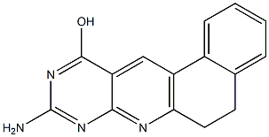 9-Amino-5,6-dihydro-7,8,10-triazabenz[a]anthracen-11-ol Struktur