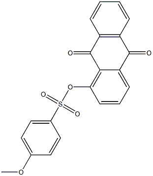 4-Methoxybenzenesulfonic acid (9,10-dihydro-9,10-dioxoanthracen)-1-yl ester Struktur