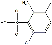 2-Amino-6-chloro-3-methylbenzenesulfonic acid Struktur