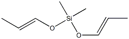 Bis(1-propenyloxy)dimethylsilane Struktur