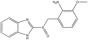 2-[[2-[Amino]-3-methoxybenzyl]sulfinyl]-1H-benzimidazole Struktur