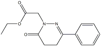 3-Phenyl-5,6-dihydro-6-oxopyridazine-1(4H)-acetic acid ethyl ester Struktur