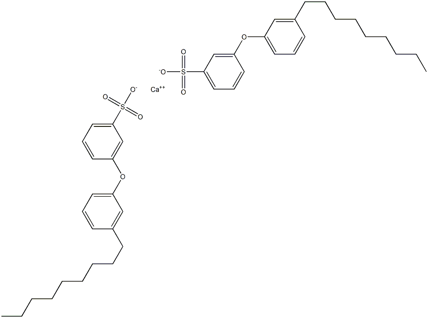 Bis[3-(3-nonylphenoxy)benzenesulfonic acid]calcium salt Struktur