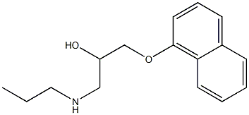 1-(Propylamino)-3-(1-naphtyloxy)-2-propanol Struktur