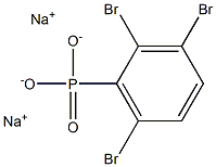 2,3,6-Tribromophenylphosphonic acid disodium salt Struktur