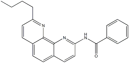 2-(Benzoylamino)-9-butyl-1,10-phenanthroline Struktur