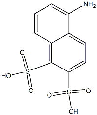 5-Amino-1,2-naphthalenedisulfonic acid Struktur