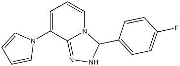 2,3-Dihydro-3-(4-fluorophenyl)-8-(1H-pyrrol-1-yl)-1,2,4-triazolo[4,3-a]pyridine Struktur