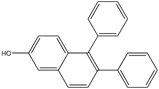 5,6-Diphenyl-2-naphthol Struktur