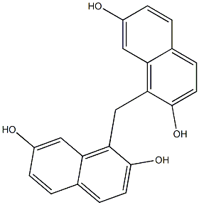 1,1'-Methylenebis(naphthalene-2,7-diol) Struktur