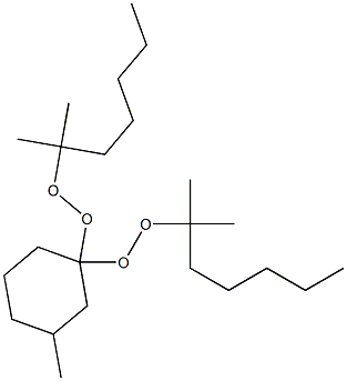 3-Methyl-1,1-bis(1,1-dimethylhexylperoxy)cyclohexane Struktur