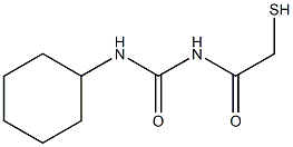 1-Cyclohexyl-3-(mercaptoacetyl)urea Struktur