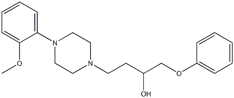 1-(Phenoxy)-4-[4-[2-methoxyphenyl]-1-piperazinyl]-2-butanol Struktur