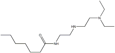 N-[2-[2-(Diethylamino)ethylamino]ethyl]heptanamide Struktur