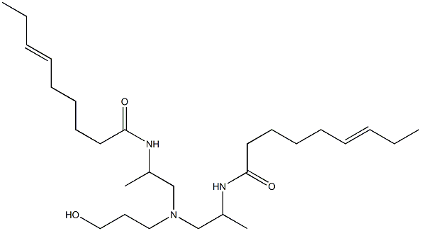 N,N'-[3-Hydroxypropyliminobis(1-methyl-2,1-ethanediyl)]bis(6-nonenamide) Struktur