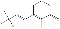 2-Methyl-3-(3,3-dimethyl-1-butenyl)-2-cyclohexen-1-one Struktur