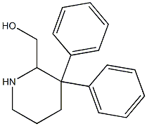 3,3-Diphenylpiperidine-2-methanol Struktur