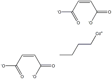 Bis(maleic acid 1-butyl)cadmium salt Struktur