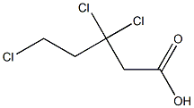 3,3,5-Trichlorovaleric acid Struktur