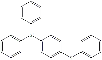 Diphenyl 4-(phenylthio)phenylsulfonium Struktur