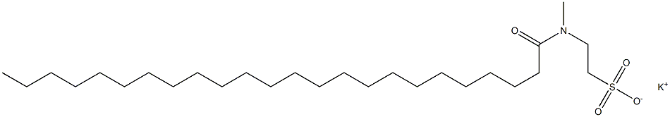 N-(1-Oxotetracosyl)-N-methyltaurine potassium salt Struktur