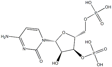 Cytidine 3',5'-bisphosphoric acid Struktur