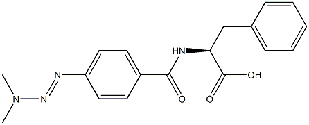 N-[p-(3,3-Dimethyl-1-triazeno)benzoyl]-3-phenyl-L-alanine Struktur