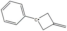 1-Phenyl-3-methylenecyclobutyl radical Struktur