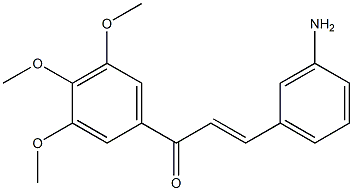 3-Amino-3',4',5'-trimethoxy-trans-chalcone Struktur