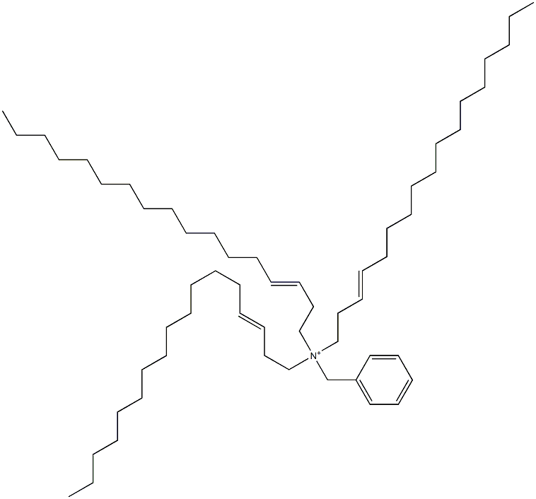 Tri(3-heptadecenyl)benzylaminium Struktur