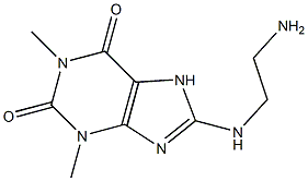 8-[(2-Aminoethyl)amino]-3,7-dihydro-1,3-dimethyl-1H-purine-2,6-dione Struktur