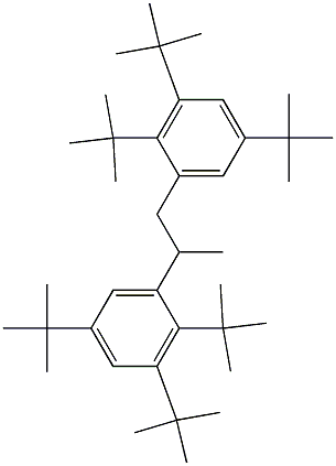 1,2-Bis(2,3,5-tri-tert-butylphenyl)propane Struktur