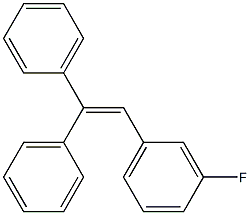 1,1-Diphenyl-2-(m-fluorophenyl)ethene Struktur