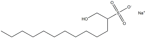 1-Hydroxytridecane-2-sulfonic acid sodium salt Struktur