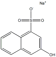 3-Hydroxy-1-naphthalenesulfonic acid sodium salt Struktur