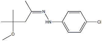 4-Methoxy-4-methyl-2-pentanone p-chlorophenyl hydrazone Struktur