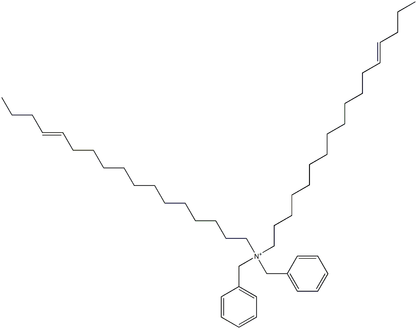 Di(13-heptadecenyl)dibenzylaminium Struktur