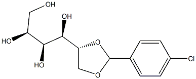 1-O,2-O-(4-Chlorobenzylidene)-L-glucitol Struktur