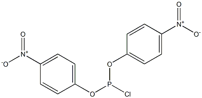 Chlorophosphonous acid bis(p-nitrophenyl) ester Struktur