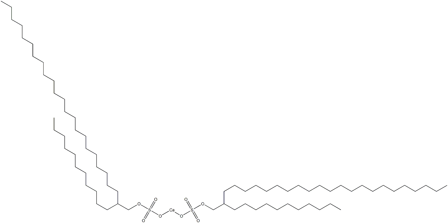 Bis(2-undecyltetracosyloxysulfonyloxy)calcium Struktur