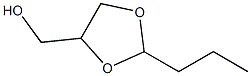 4-Hydroxymethyl-2-propyl-1,3-dioxolane Struktur